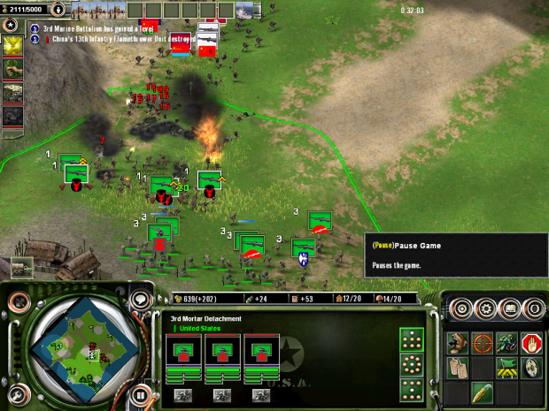 Using mortars to support an infantry advance