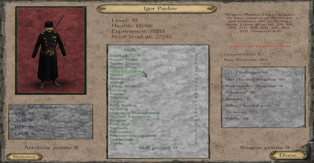 mount and blade leader skill