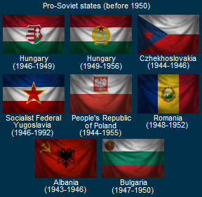 Pro-Soviet states (before 1950)