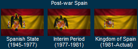 Flags of Post-war Spain