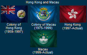 Flags of Hong Kong and Macau