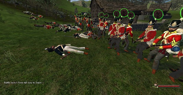 British troops hold the line against Dutch infantr