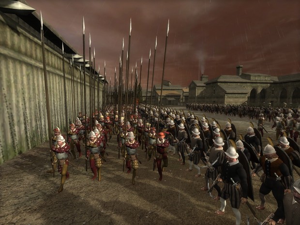 Venetian troops prepare to sally out