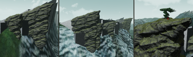LoDR Cliff WIP - First in game test