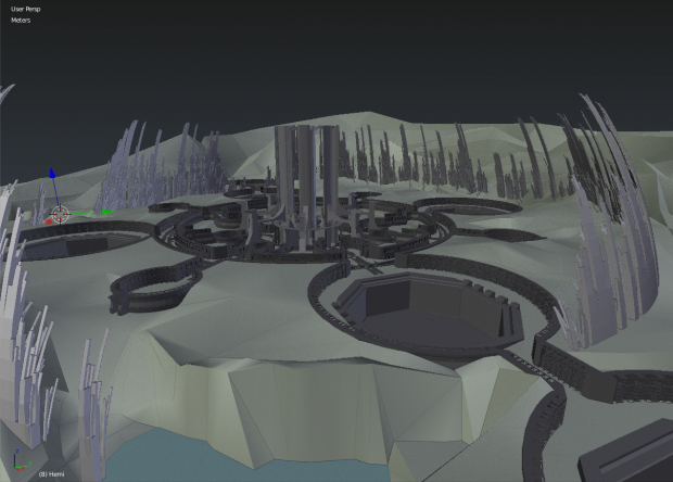 Map concepting in 3D #2