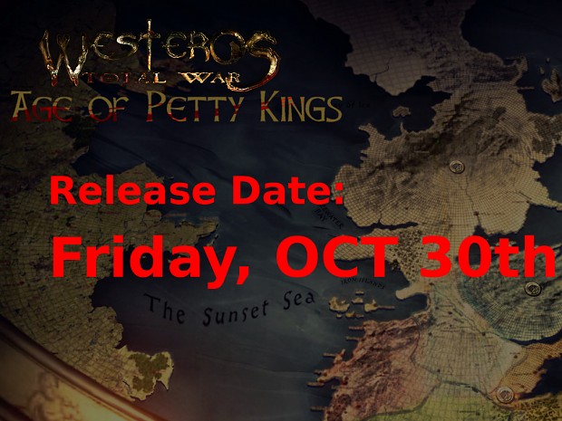 Release Date Announced (Oct. 30th)!