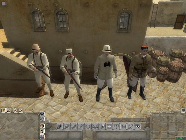 Foreign legion, first uniforms and headgear