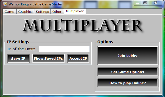 Game Starter Multiplayer