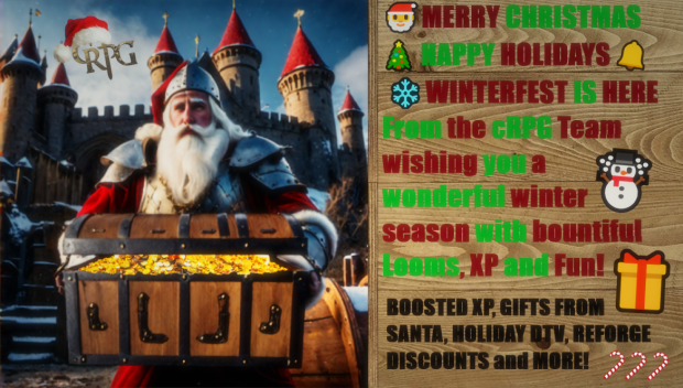 Winterfest cRPG Event - Boosted XP, Special Items and More!
