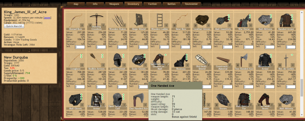 Strategus Inventory Page