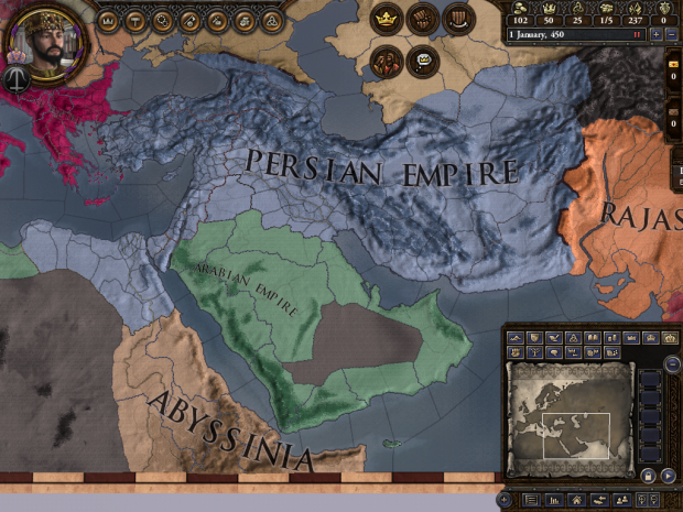de jure persian empire