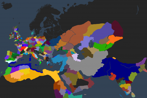 screenshot of the political map mode