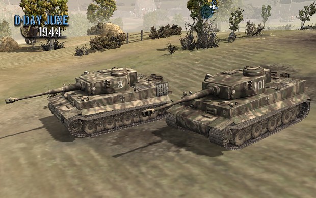 Another D-Day Tiger's I E skins