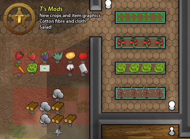 T's Mods - new crops, graphics, and salad mealtype