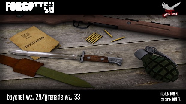 Bayonet wz.29 + Grenade wz.33