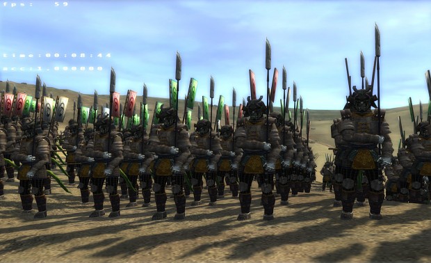 Tsaesci warriors with naginata