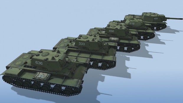 KV-1 based tanks