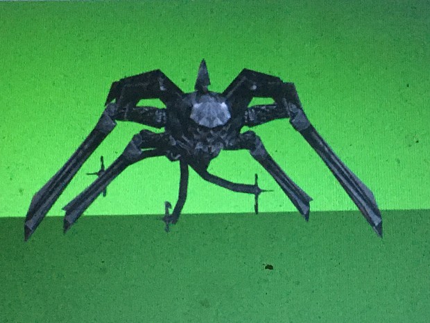 Spider, crawling variant