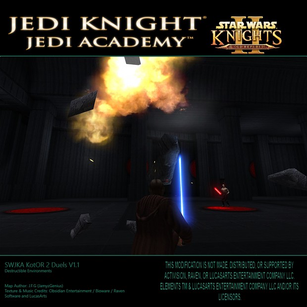 Star Wars Jedi Knight: Jedi Academy - Kotor 2 Duels Destructible Environments