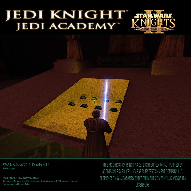 SW Jedi Knight Jedi Academy - KotOR 2 Duels V1.1 SP Pickups 2