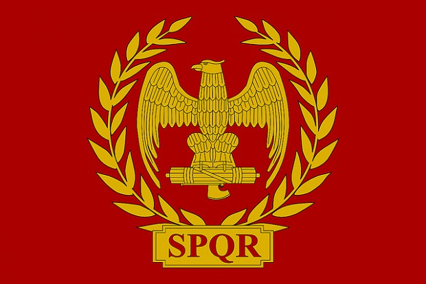 The Roman empire flag.
