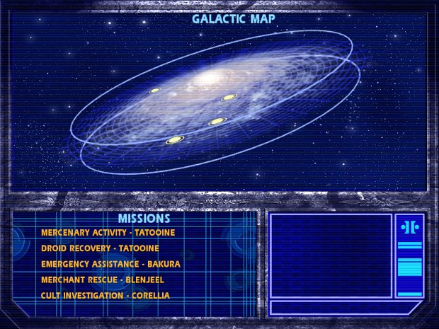 Mission Selection screen