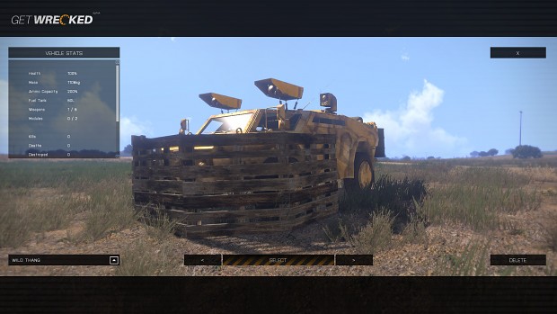 Vehicle Preview Screen