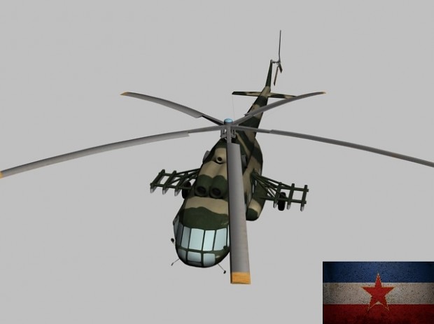 Yugoslavian Mi-8 3d model (will be in game)