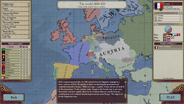Europe 1800