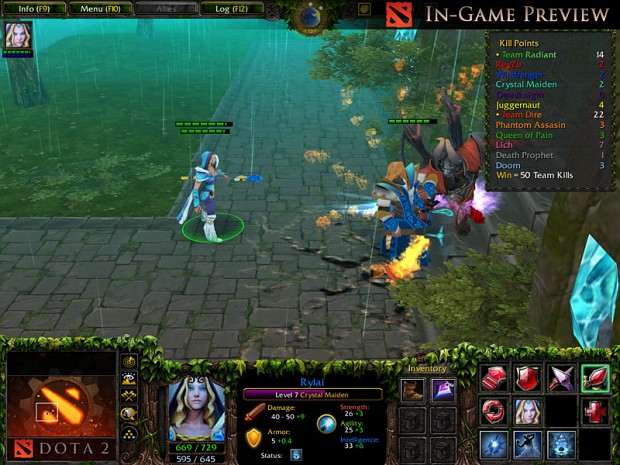 Rylai, the Crystal Maiden Preview image - Dota 2: Heroes Clash mod for ...