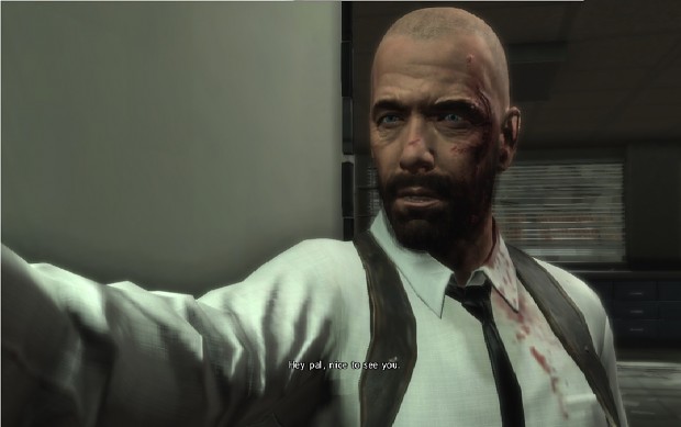 Bald face in cutscene