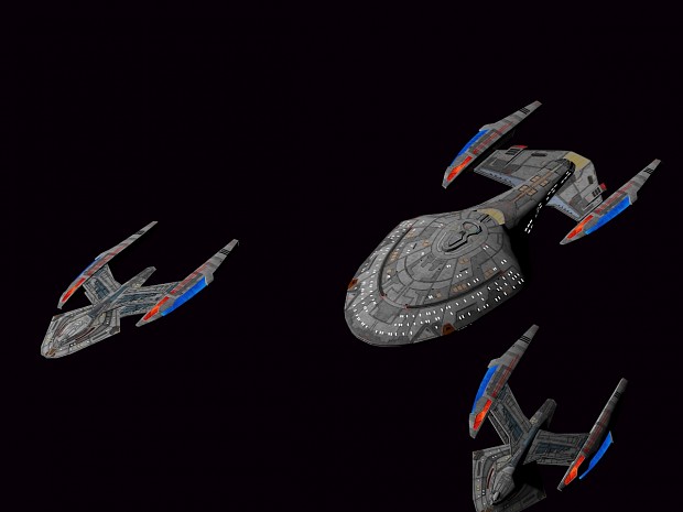 two Seraph Corvettes excort a Vivace Class image - Star Trek - Deep ...