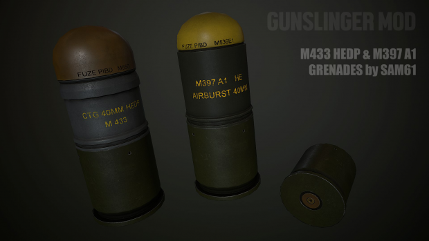 M433 & M397A1 grenades