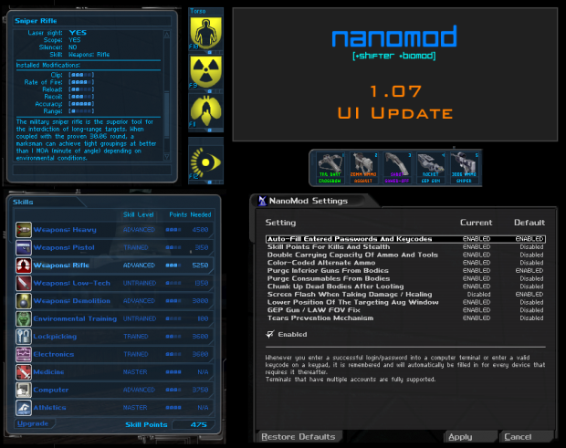 NanoMod UI Update