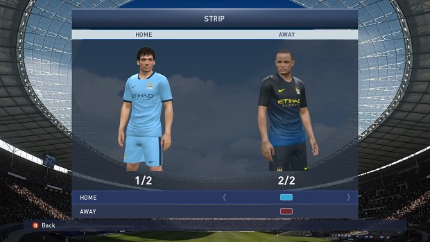 Manchester City Home/Away kits