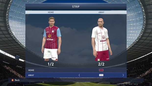 Aston Villa Home/Away kits