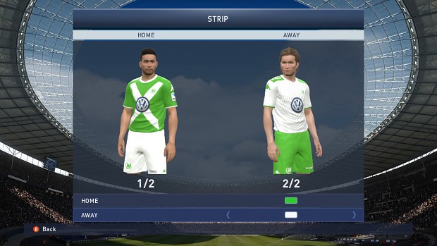 VfL Wolfsburg Home/Away kits