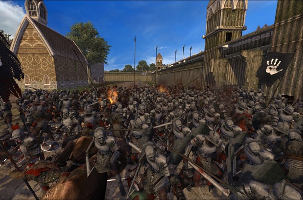 Isengard attacks the High Elves faction at Bregnas