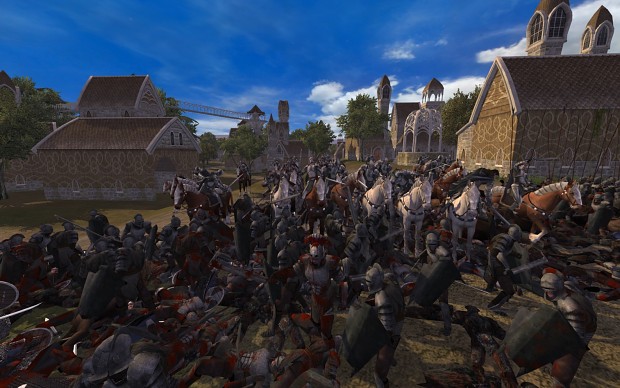 Isengard attacks the High Elves faction at Bregnas