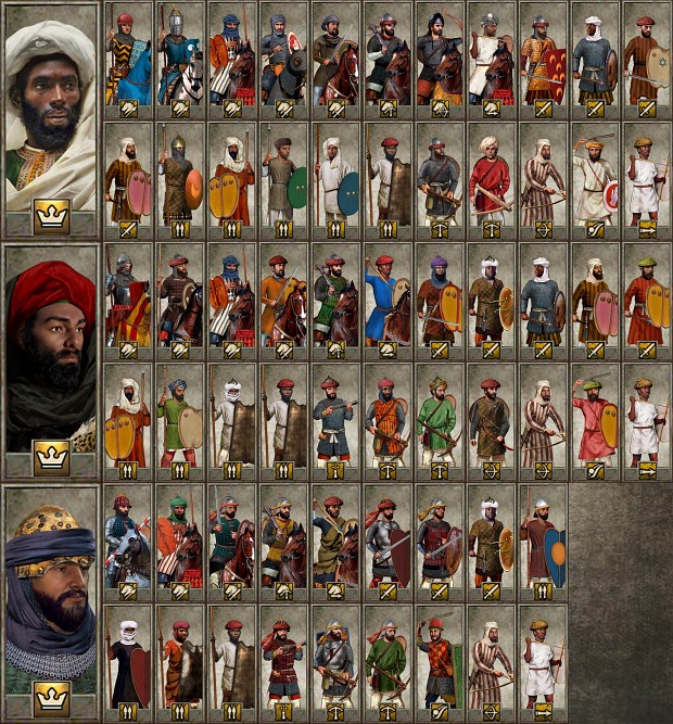 Almohad Caliphate, Kingdom of Granada Unit Cards