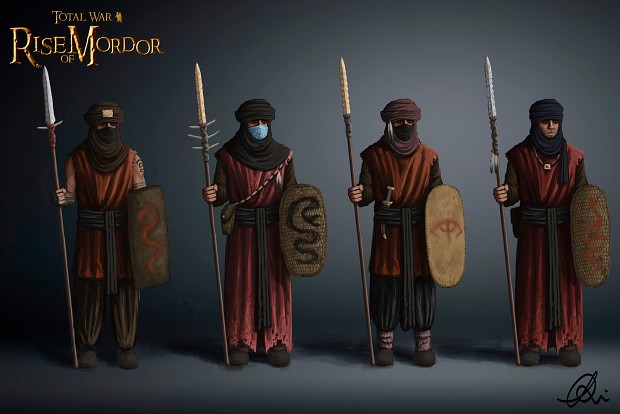 All Harad spearman tier 1 concepts