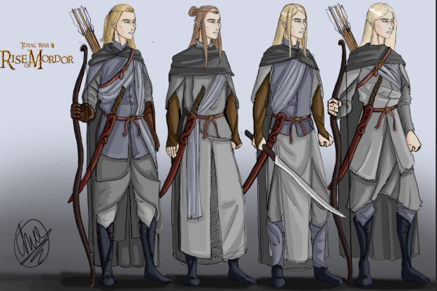 Sentries and Outriders - Lorien Tier 1 concept by Edred