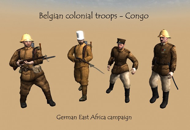 Belgian colonial troops   Congo
