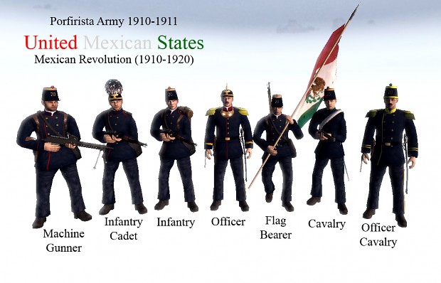 Porfirista army 1910-1911