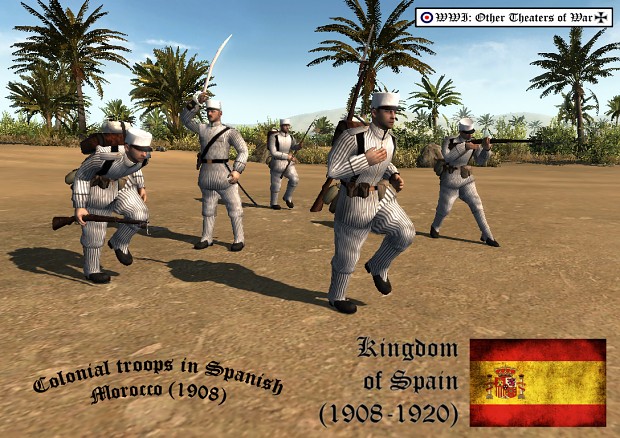 Spanish units colonial troops