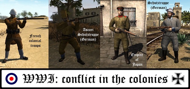 WWI: conflict in the colonies - units