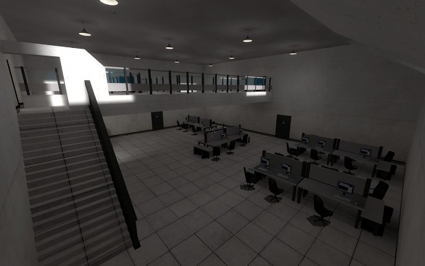 Alpha version of a office in the intro.
