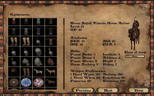 mount and blade warband power draw