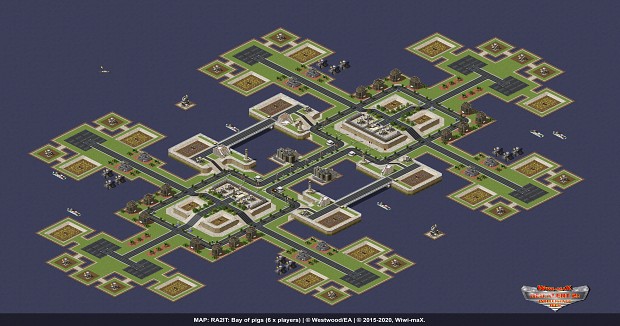 MAP: RA2IT: Bay of pigs (6 x players)