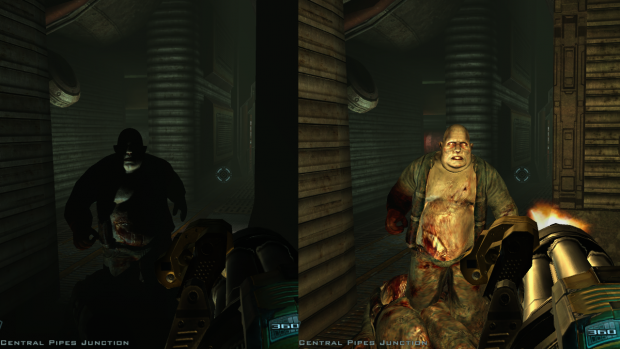 Doom 3 BFG Hi Def 2.5 muzzle flashes enabled